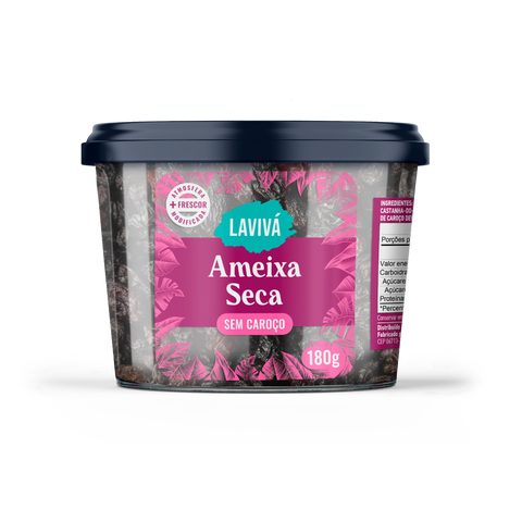 Ameixa Seca sem Caroço Lavivá 180g