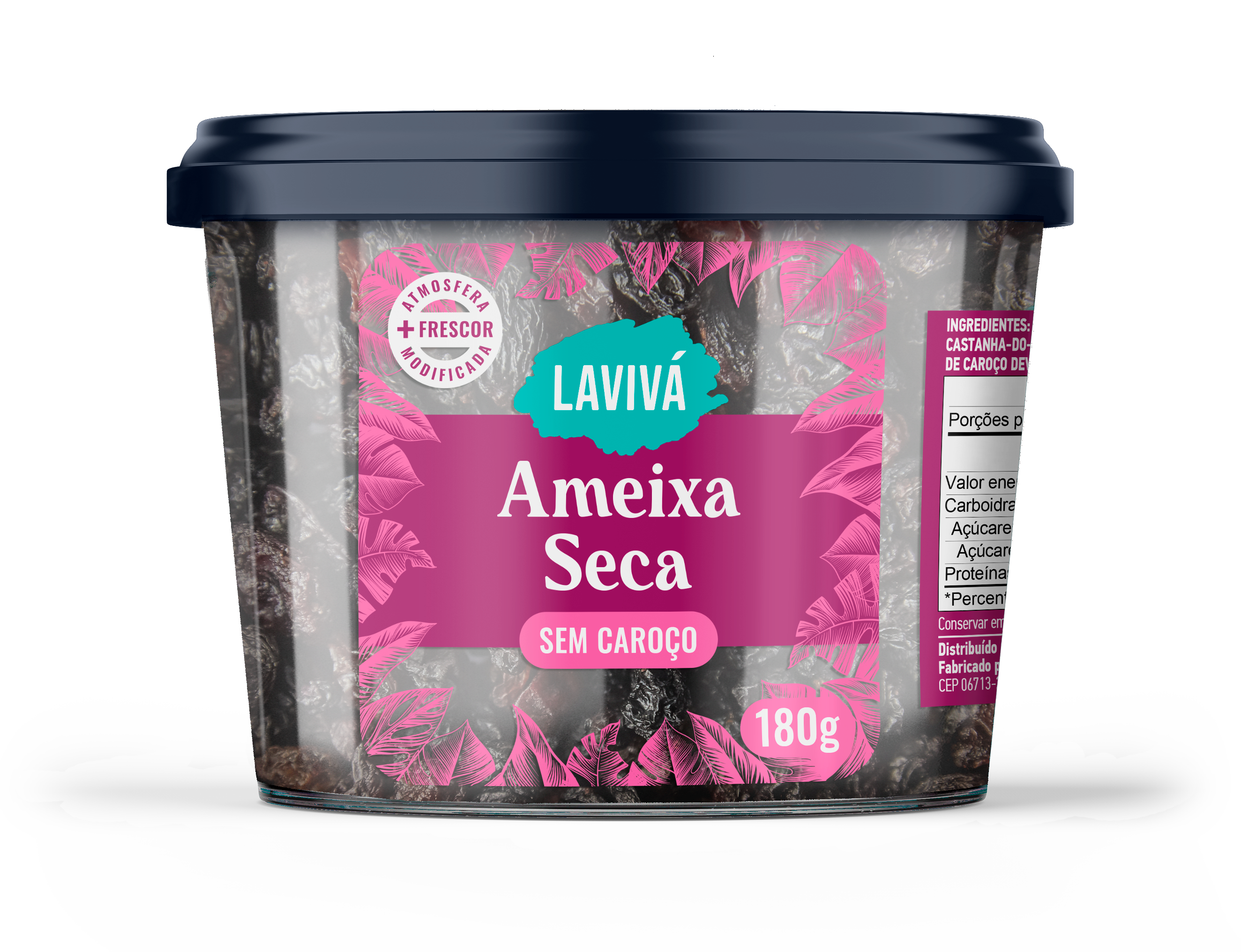 Ameixa Seca sem Caroço Lavivá 180g