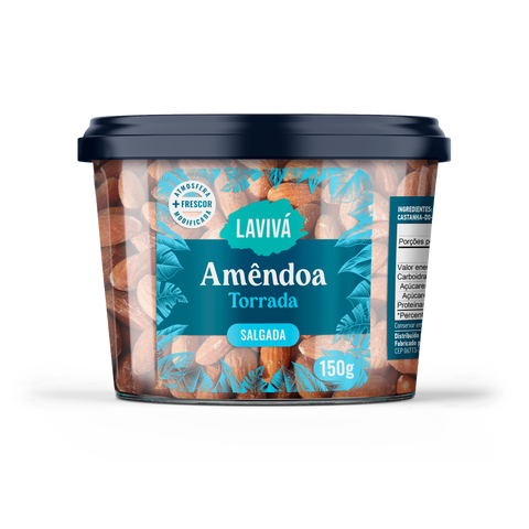 Amêndoa Torrada e Salgada Lavivá 150g