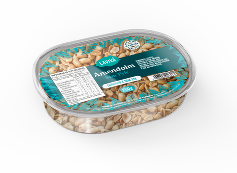 Amendoim Sem Pele Torrado Sem Sal Lavivá 150g