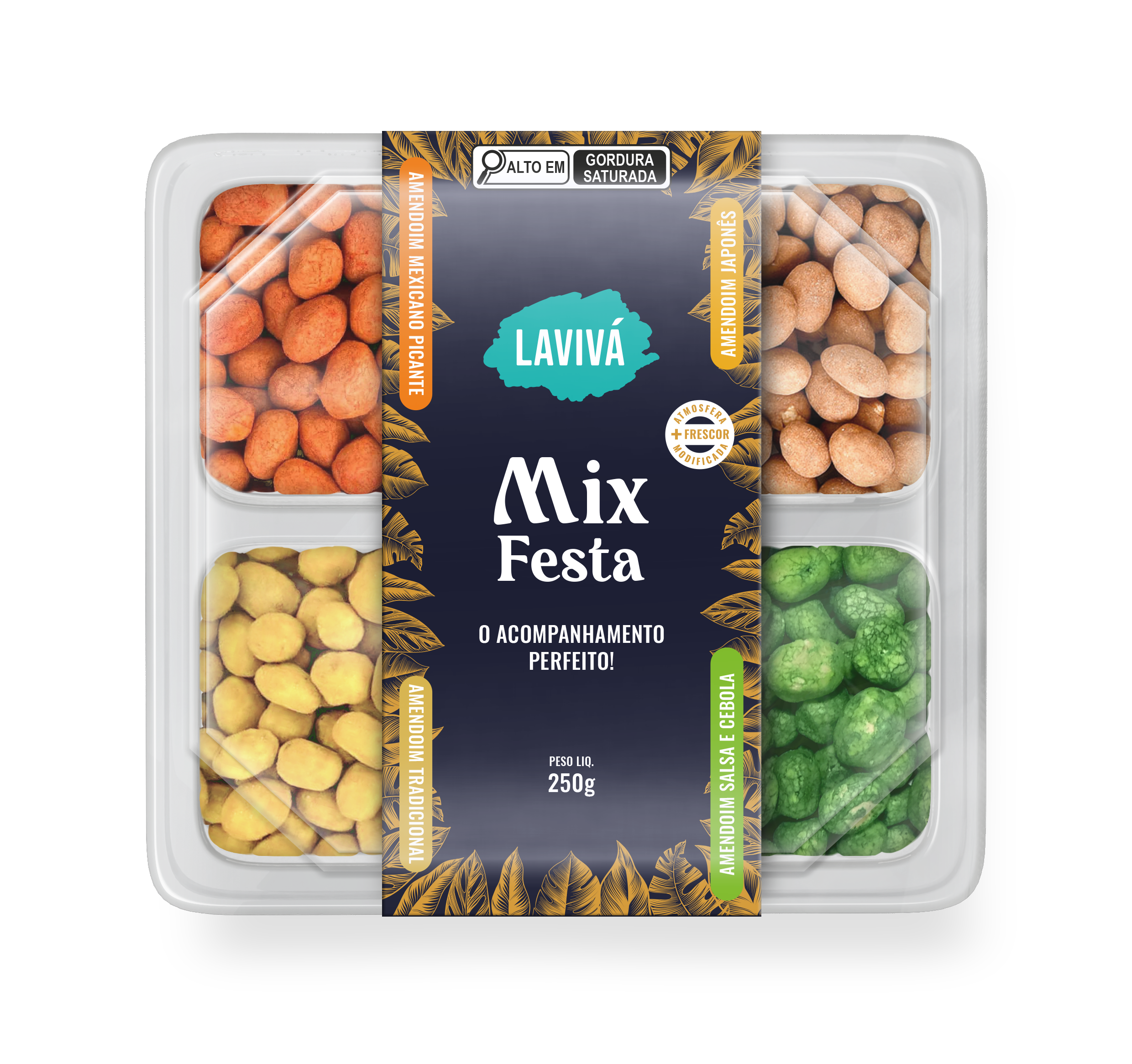 Mix de Amendoim Bandeja Festa 250g
