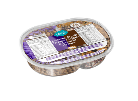 Duo Castanha-do-Pará e Castanha de Caju Lavivá 190g