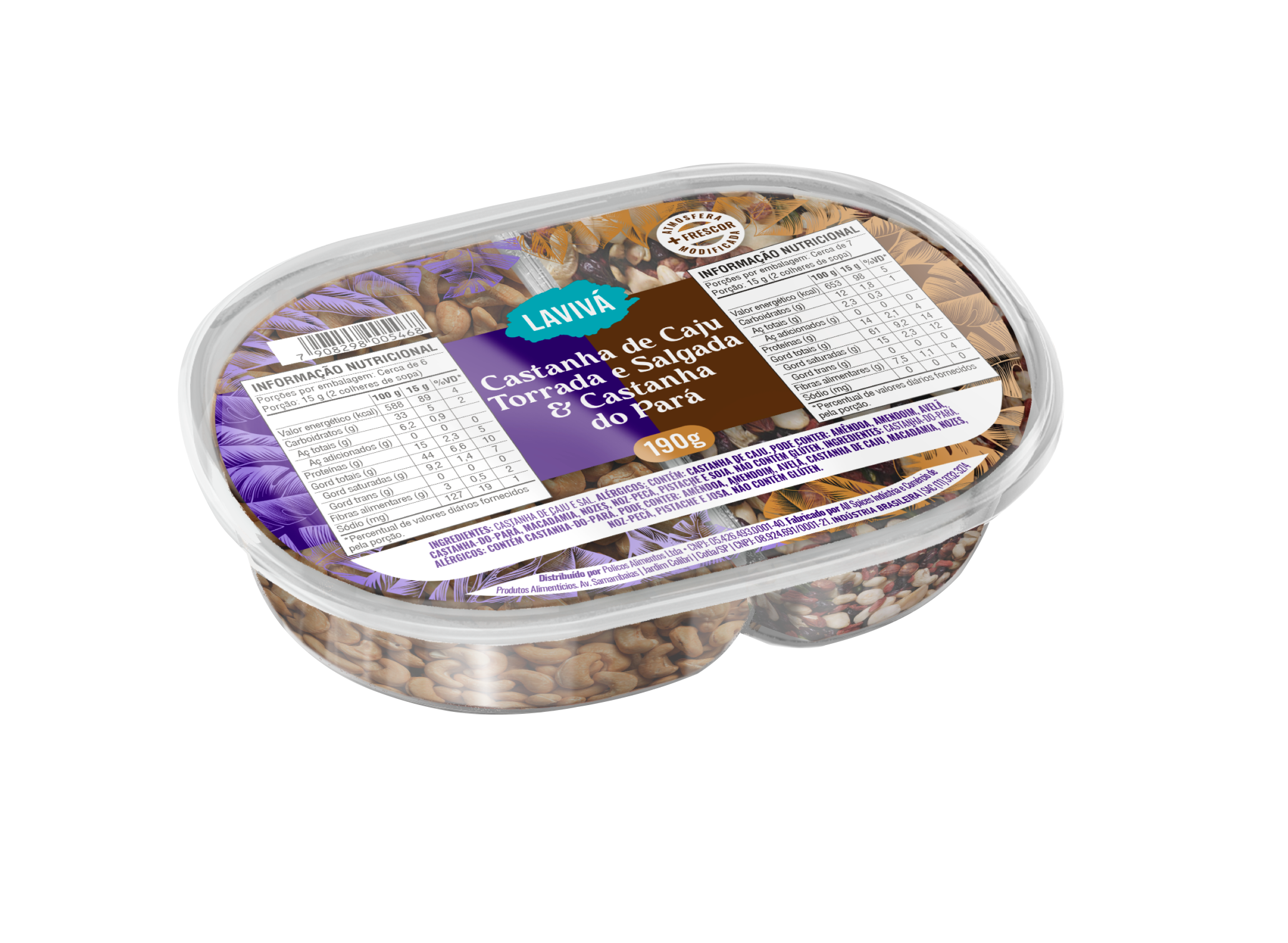Duo Pará/Castanha de Caju Laviva 190G
