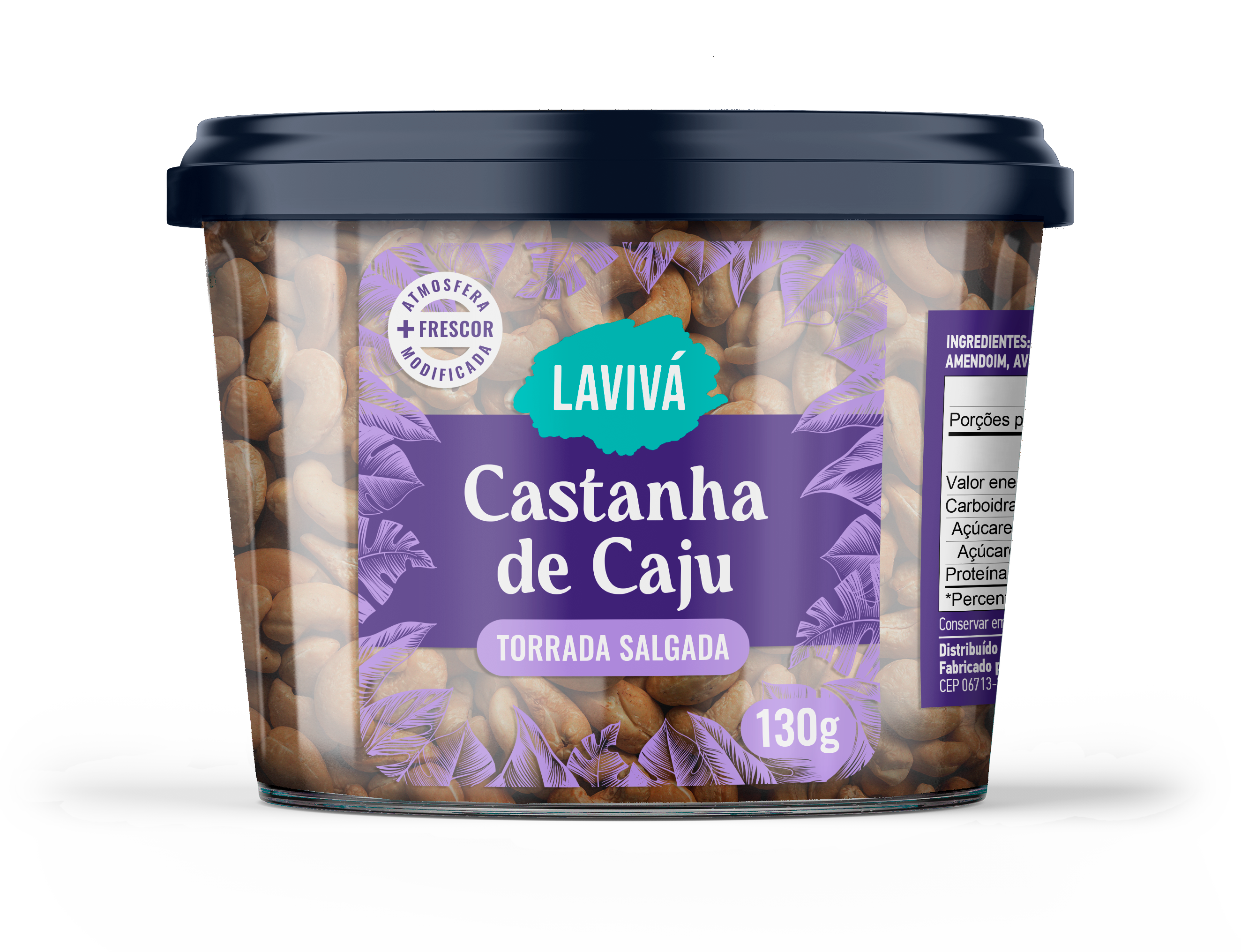 Castanha de Caju Tor/Salg Laviva Pote 130g