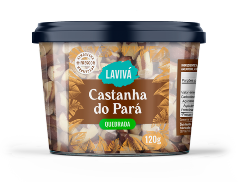 Castanha-do-Pará Quebrada Lavivá 120g