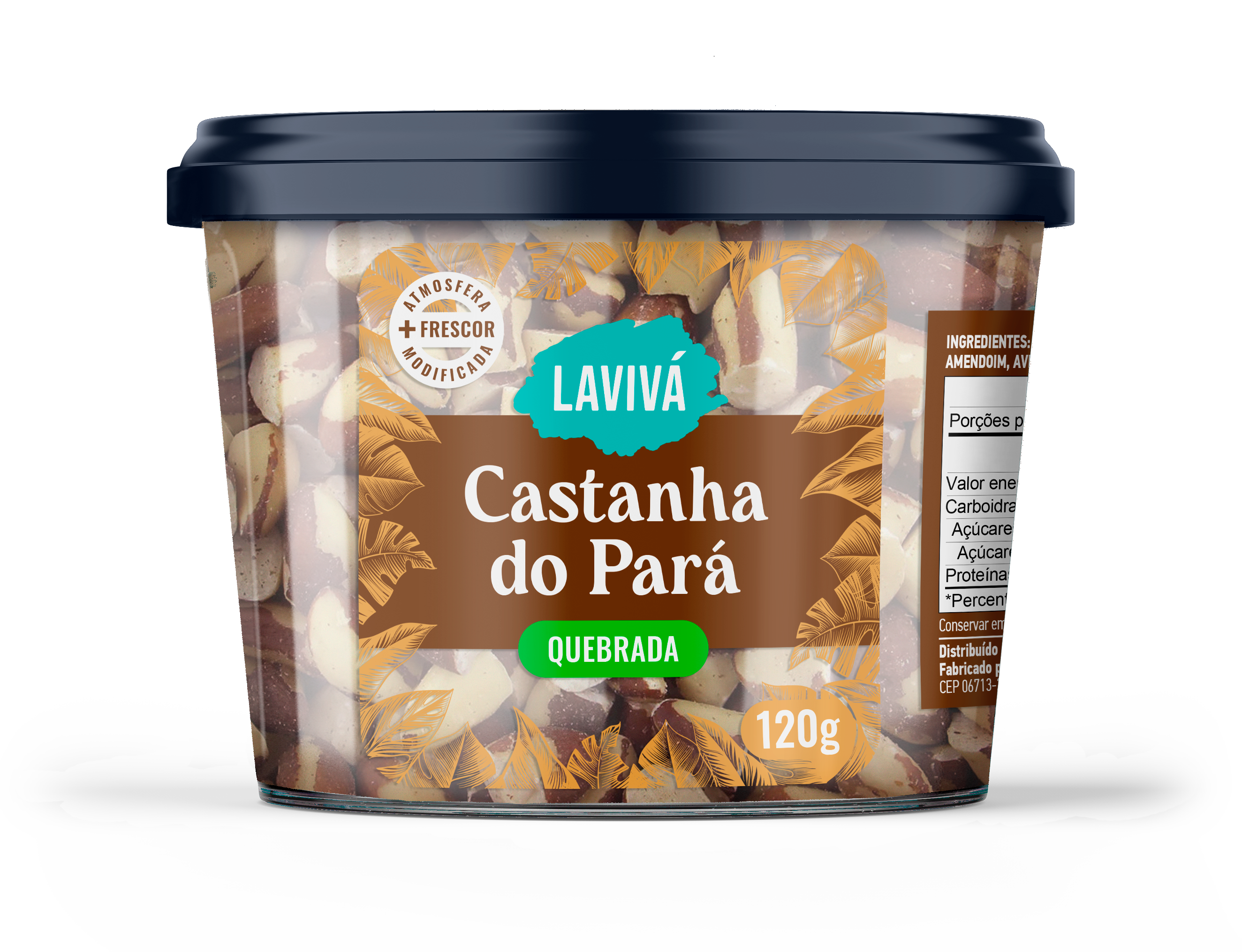 Castanha do Pará Quebrada Laviva 120G