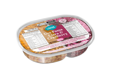 Duo Cranberry e Uva Passa Clara Lavivá 200g