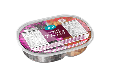 Duo Damasco e Ameixa Lavivá 220g