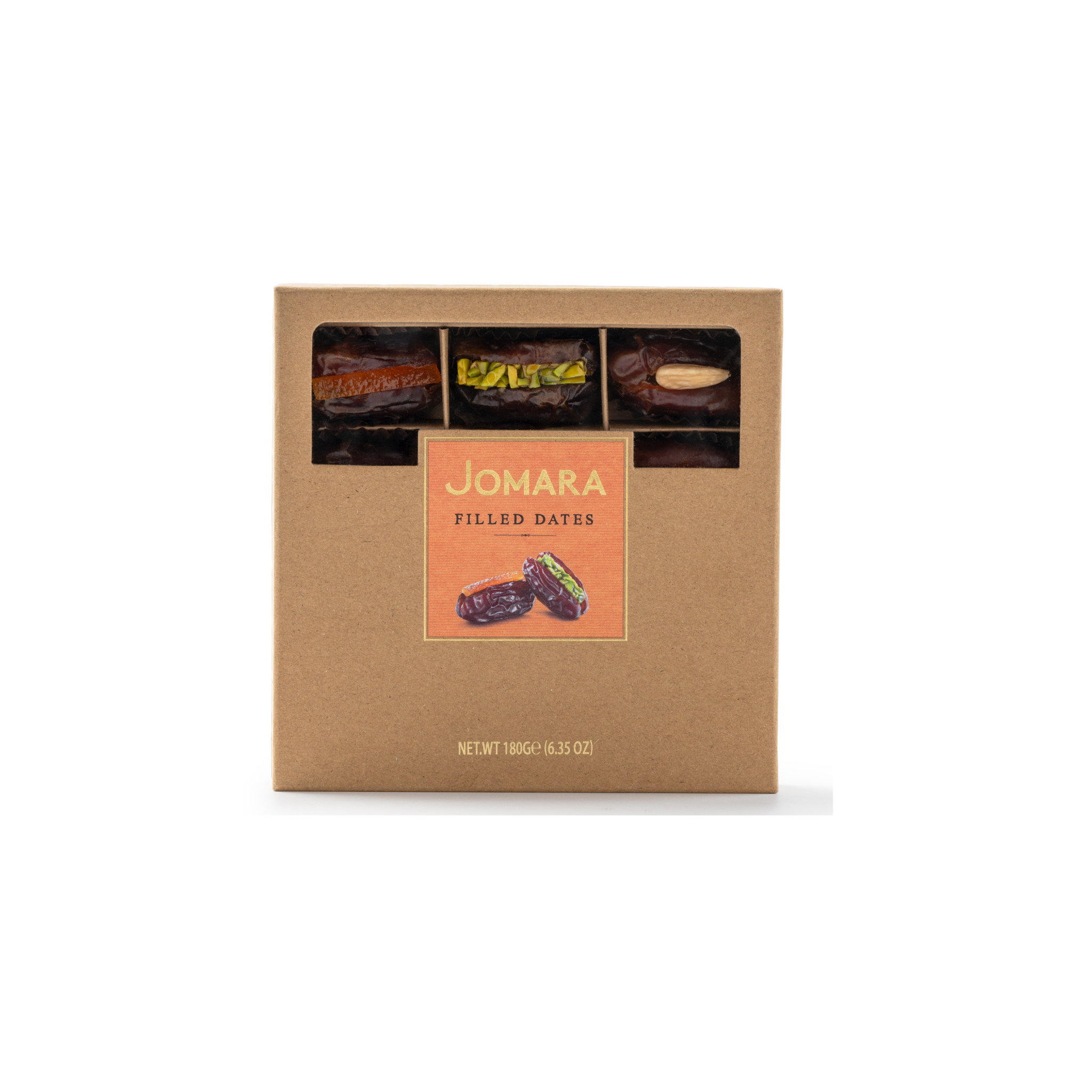 Tâmara Jomara Rech Com Laran/pecã/amêndoa 220g - Cx Presente