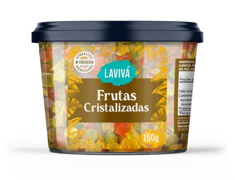 Frutas Cristalizadas Lavivá 150g