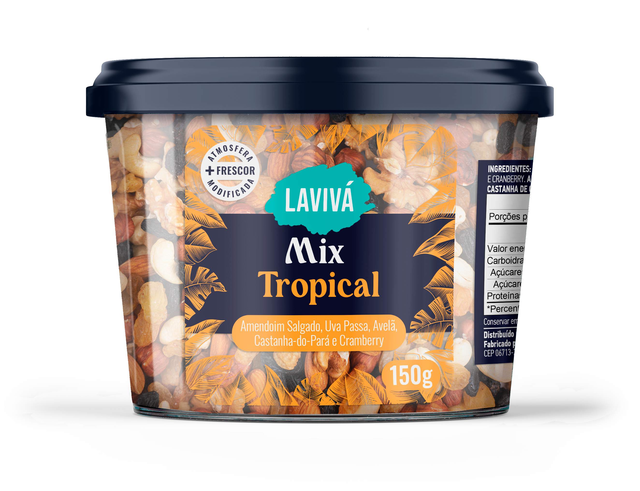 MIX de Frutas Tropical Laviva Pote 150g