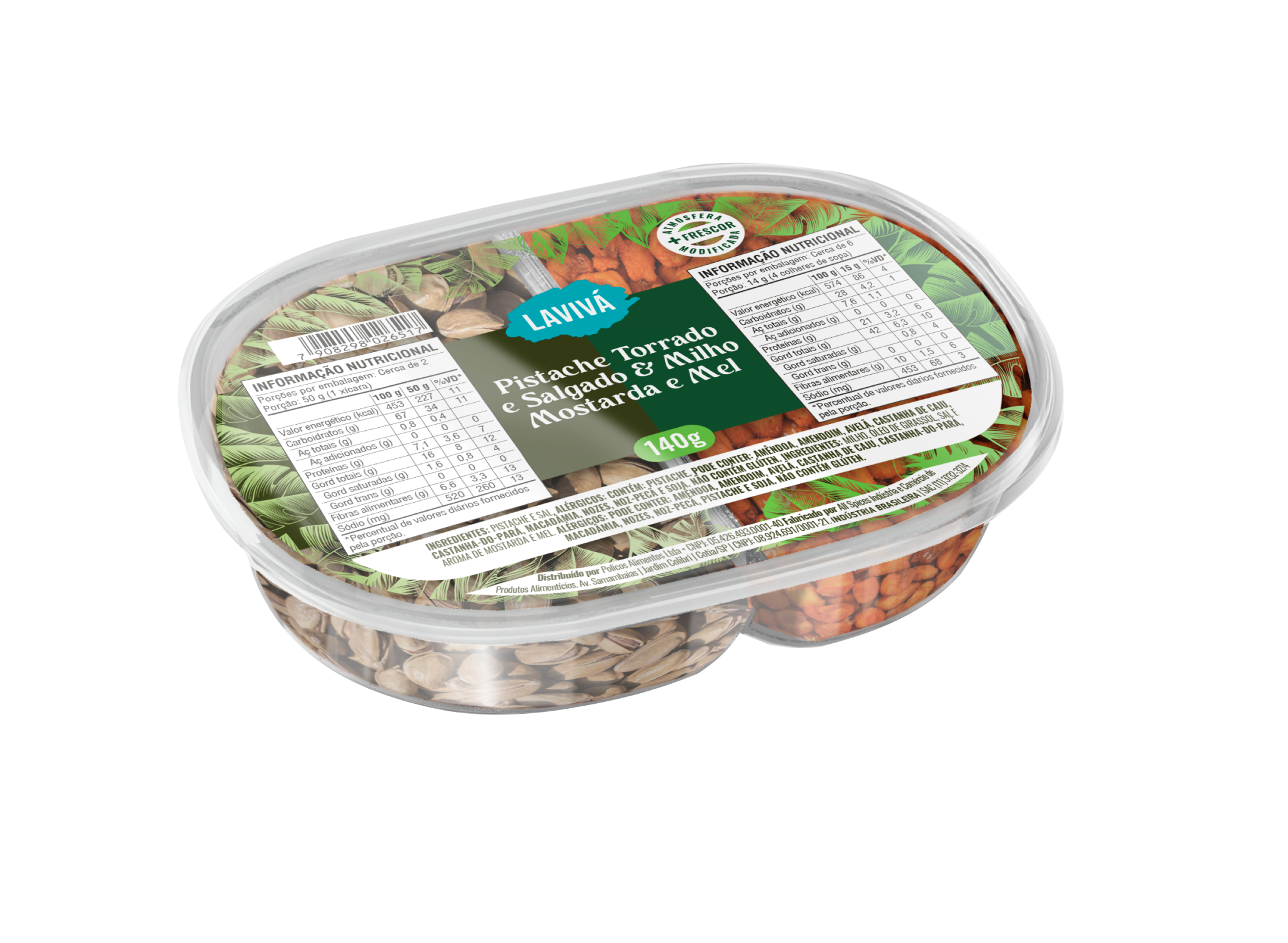 Duo Pistache/Milho Most Mel Laviva 140g