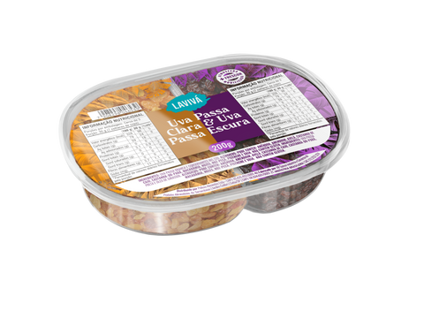 Duo Uva Passa Clara e Escura Lavivá 200g