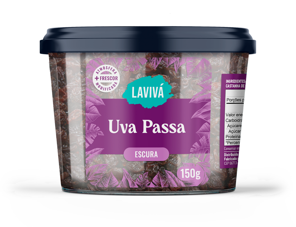 Uva Passa Preta Laviva 150g