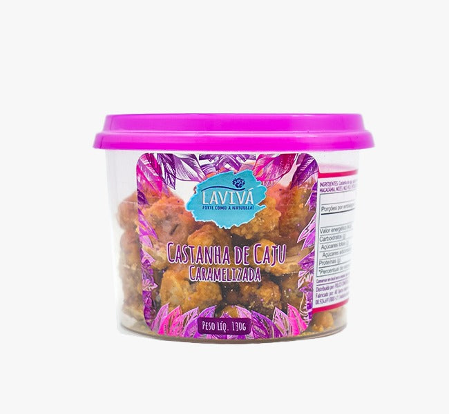 Castanha de Caju Caramelizada Laviva Pote 130g