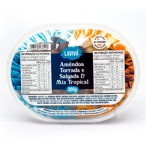 Duo Tropical e Amêndoa Lavivá 200g