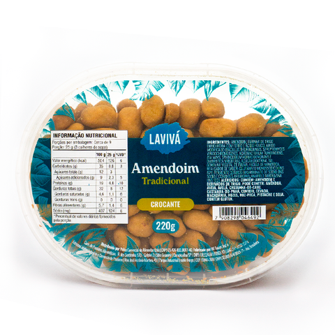Amendoim Tradicional Lavivá 220g