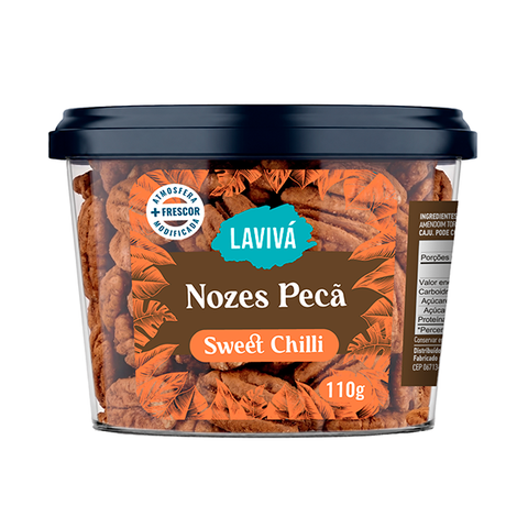 Nozes Pecã Sweet Chilli Lavivá 110g